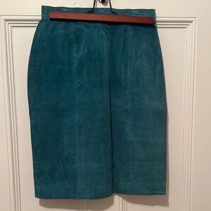 Vintage Forenza Suede Pencil Skirt